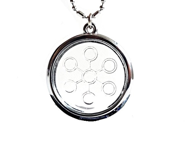 QP15 Dalimara Bio Disc 7-Point Energy Chi Circles Pendant eHarmony