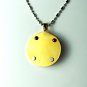 QP59 Lion Head Gold Quantum Energy Pendant with Crystals