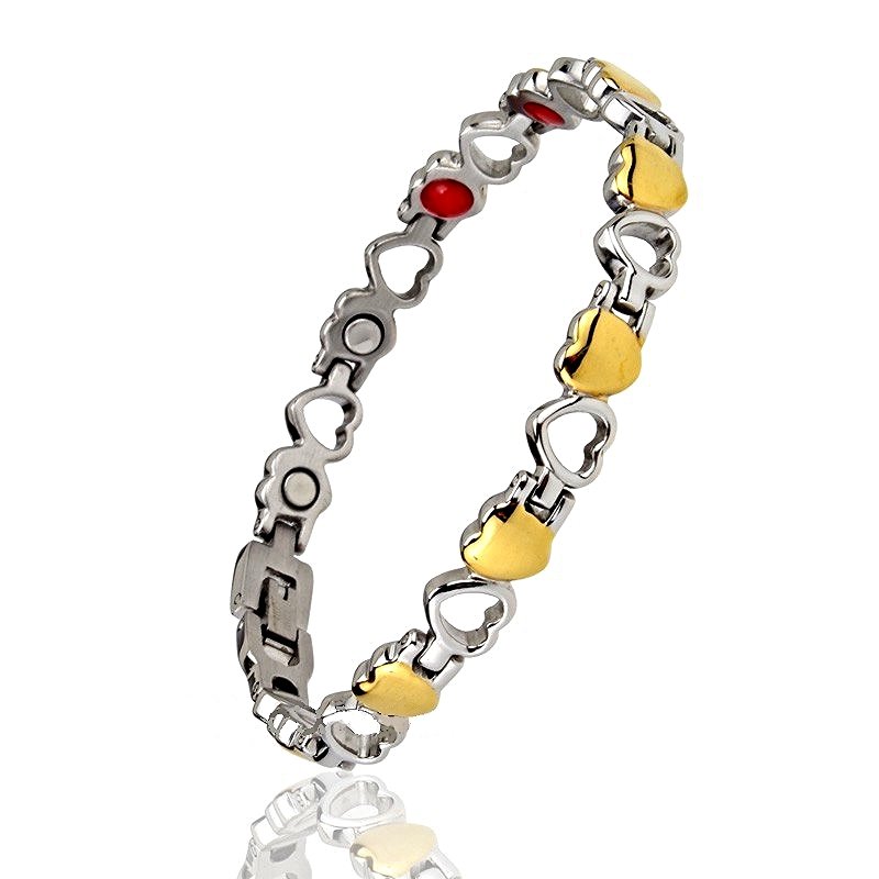 WB12 Hato Quantum Energy Power Heart Bracelet with 4 Energies