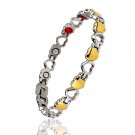 WB12 Hato Quantum Energy Power Heart Bracelet with 4 Energies