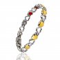WB12 Hato Quantum Energy Power Heart Bracelet with 4 Energies