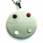 QP32 Dalimara Stainless Steel Medusa Head Greek Key Logo Energy Necklace