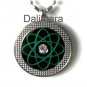 QP18 Dalimara Pendant Green w/ Swarovski Crystal