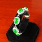QB59 Water Drop Strength Loyalty Green Jade Quantum Bracelet