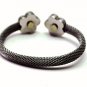 WQB5 Dalimara Women's Wire Mesh Stainless Steel Bangle Magnetic Bracelet