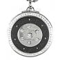 QP12 Dalimara Quantum Pendant Shiny Clear Crystal 316/L Polished Stainless Steel