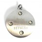 QP12 Dalimara Quantum Pendant Shiny Clear Crystal 316/L Polished Stainless Steel