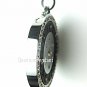 QP12 Dalimara Quantum Pendant Shiny Clear Crystal 316/L Polished Stainless Steel