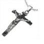 QP12 Dalimara Quantum Pendant Shiny Clear Crystal 316/L Polished Stainless Steel