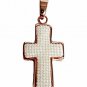 QC49 Mother of Pearl Cross Pendant Energy Necklace