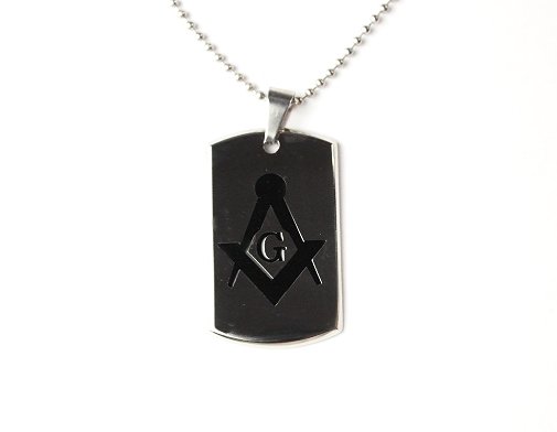 QP56 Freemason Masonic Symbol Stainless Steel Energy Pendant