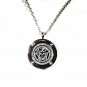 QP32G Stainless Steel Magnetic Medusa Greek Key Necklace
