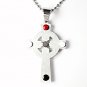 QC56 Celtic Irish Cross Energy Pendant Necklace