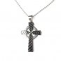 QC56 Celtic Irish Cross Energy Pendant Necklace