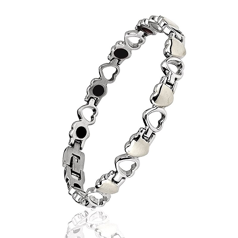 WB13 Hato Classic Quantum Energy Power Heart Bracelet with 4 Energies