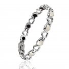 WB13 Hato Classic Quantum Energy Power Heart Bracelet with 4 Energies