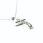 QC57S 5-Stone Cross Energy Pendant Necklace
