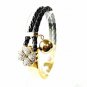 WB14G Hana Crystals Quantum Energy Power Bracelet with 4 Energies
