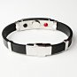 QB7 Itoman Black Silicone & SS Magnetic Quantum Energy Bracelet