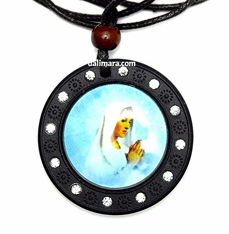 QR1 Dalimara Quantum Pendant Blessed Virgin Mary with Crystals