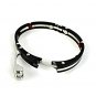 QB45 Tejo 50 Shades of Grey Inspired Handcuff Crystals Men Energy Bracelet Black