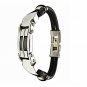 QB38 Dalimara Iwakura Multi-cord Rubber & Stainless Steel Quantum Bracelet