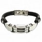 QB38 Dalimara Iwakura Multi-cord Rubber & Stainless Steel Quantum Bracelet