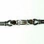 QB38 Dalimara Iwakura Multi-cord Rubber & Stainless Steel Quantum Bracelet