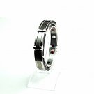 QB46 Hatori 50 Shades of Grey Handcuff Carbon fiber Quantum Energy Bracelet