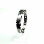 QB46 Hatori 50 Shades of Grey Handcuff Carbon fiber Quantum Energy Bracelet