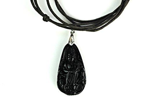 QP40 Jade Black NaturalBodhisattva Bodhisat Quantum Pendant