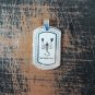 QP34 Scorpio Zodiac Quantum Pendant Dog Tag Stainless Steel
