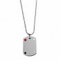 QP34 Scorpio Zodiac Quantum Pendant Dog Tag Stainless Steel