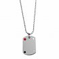 QP34 Libra Zodiac Quantum Pendant Dog Tag Stainless Steel