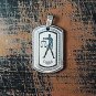 QP34 Libra Zodiac Quantum Pendant Dog Tag Stainless Steel
