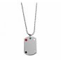 QP34 Pisces Zodiac Quantum Pendant Dog Tag Stainless Steel