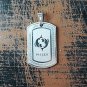 QP34 Pisces Zodiac Quantum Pendant Dog Tag Stainless Steel