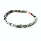 WQB8 Dalimara Minami Women's Quantum Stainless Steel Bracelet with Crystals