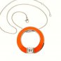 QP45 Circle of Life Orange Energy Quantum Pendant 5.5ct Crystal
