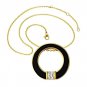QP45 Circle of Life Black-Gold Energy Quantum Pendant Crystal