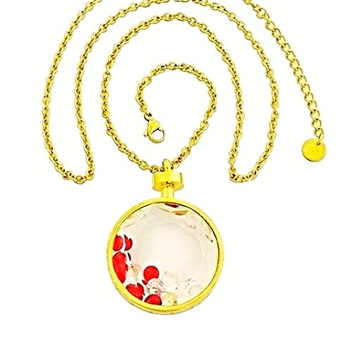 QP52 Sakura Gold Quantum Energy Pendant Crystals