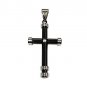 QC48 Black Cross Energy Power Pendant with Crystal