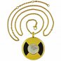 QP57 Tohoku Gold Quantum Energy Pendant Mother of Pearl