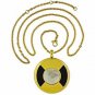 QP57 Tohoku Gold Quantum Energy Pendant Mother of Pearl