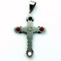QC52 Two-Tone Cross Energy Pendant with Gold Sparkle