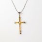 QC50 Cross Energy Power Pendant with Crystal Gold