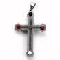 QC54 3-Layered Cross Energy Pendant Necklace