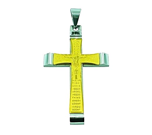 QC51 Cross Energy Power Pendant with Scripture