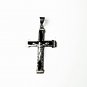 QC55 3-Layered 2-Tone Cross Energy Pendant Necklace