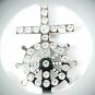 QP58 Anchor Classic Quantum Energy Nautical Symbol Pendant with Crystals